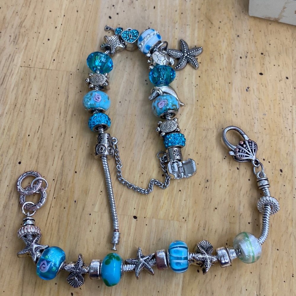 Two beach bracelets